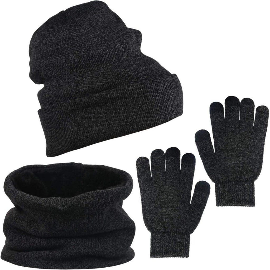 Ensemble Combo 3 en 1 : Chapeau chaud