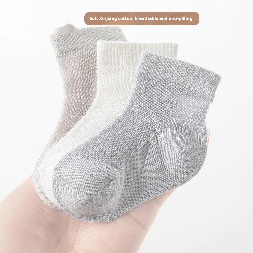 Bébé nourrisson mince respirant chaussons courts creux