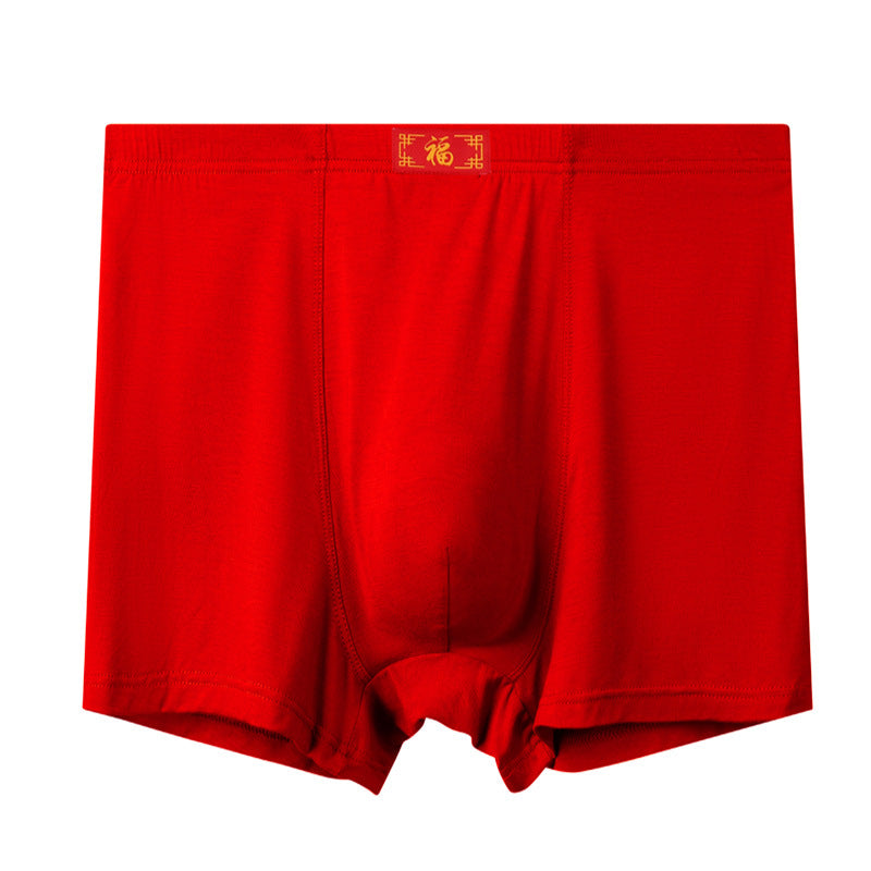 Breathable Plus-Size Boxer Homme High-Waist
