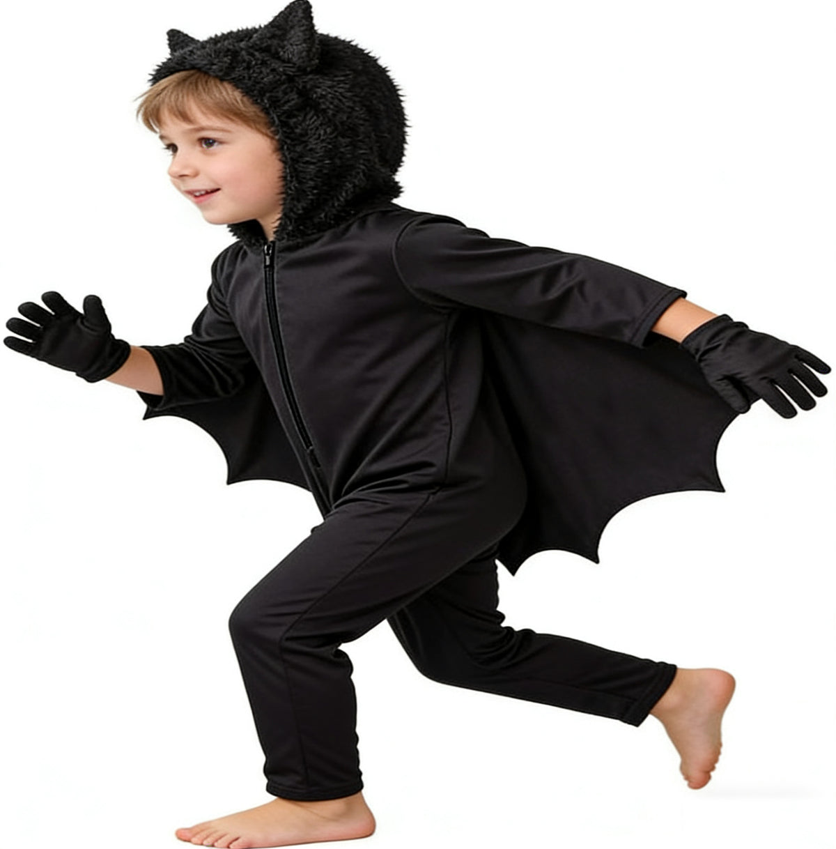 Costume de performance pour enfants Combinaison de saut Style Bat-wing