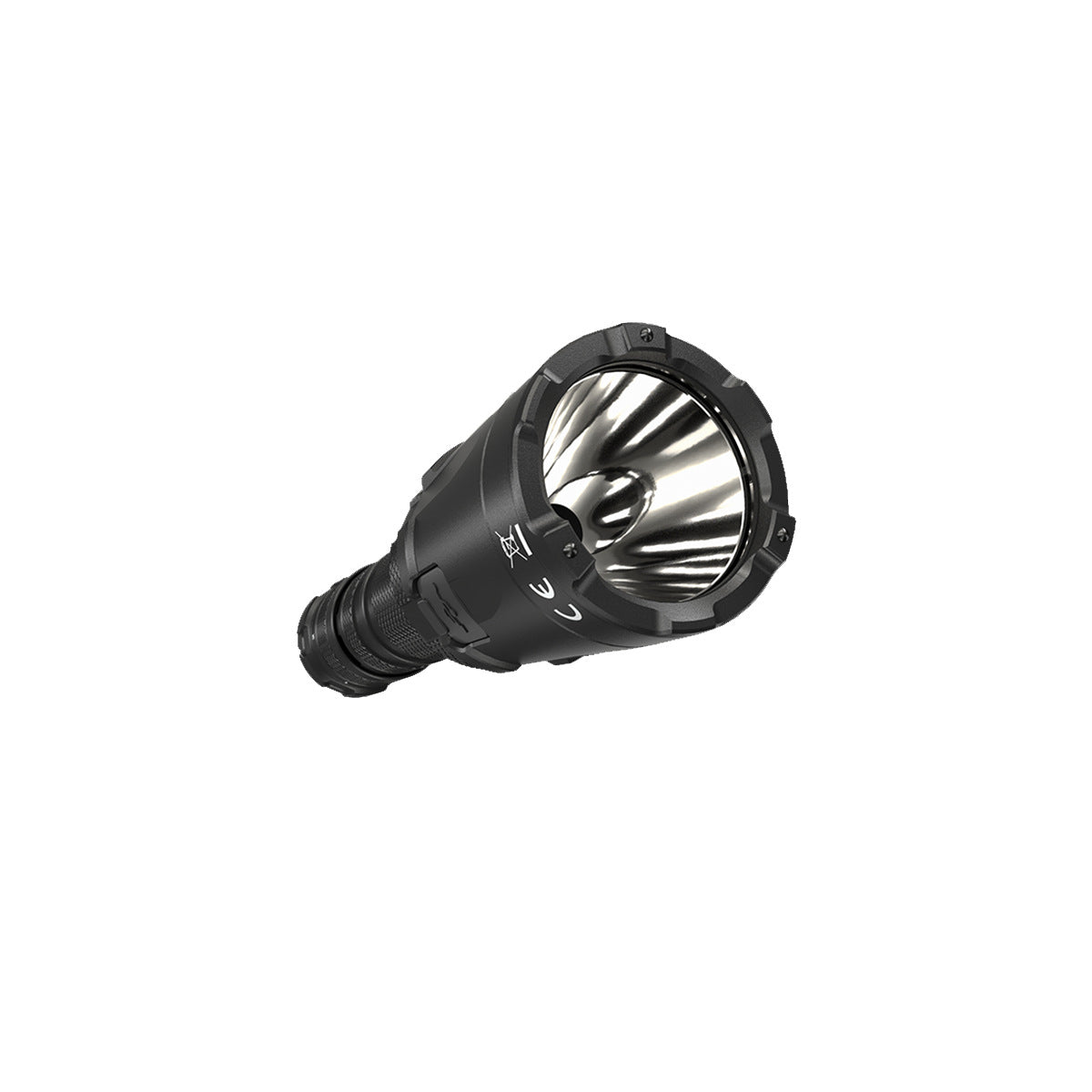 Anneau magnétique forte lumière Super lumineux extérieur longue portée tactique lampe de poche électrode