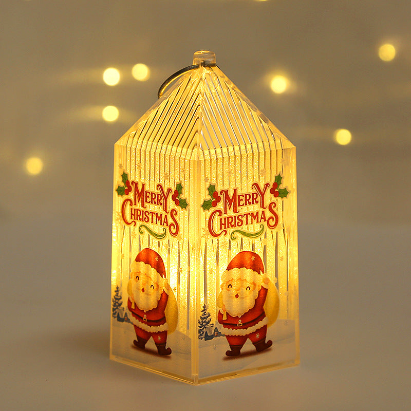 Décorations de Noël Cadeaux de la veille de Noël pour enfants Portable Nightlight Ornaments Shop Wi