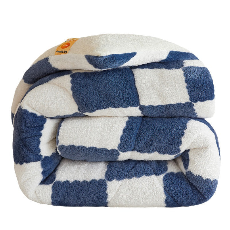 Insert de duvet à double face épaissé en coton lambswool