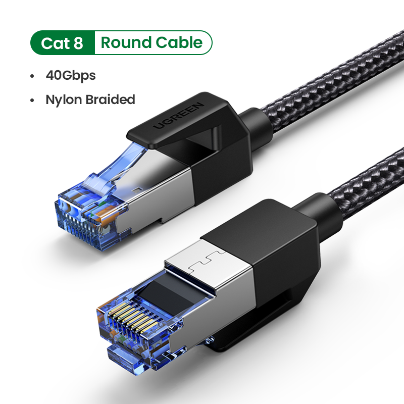 Huit types de câble réseau 10 Gigabit à large bande