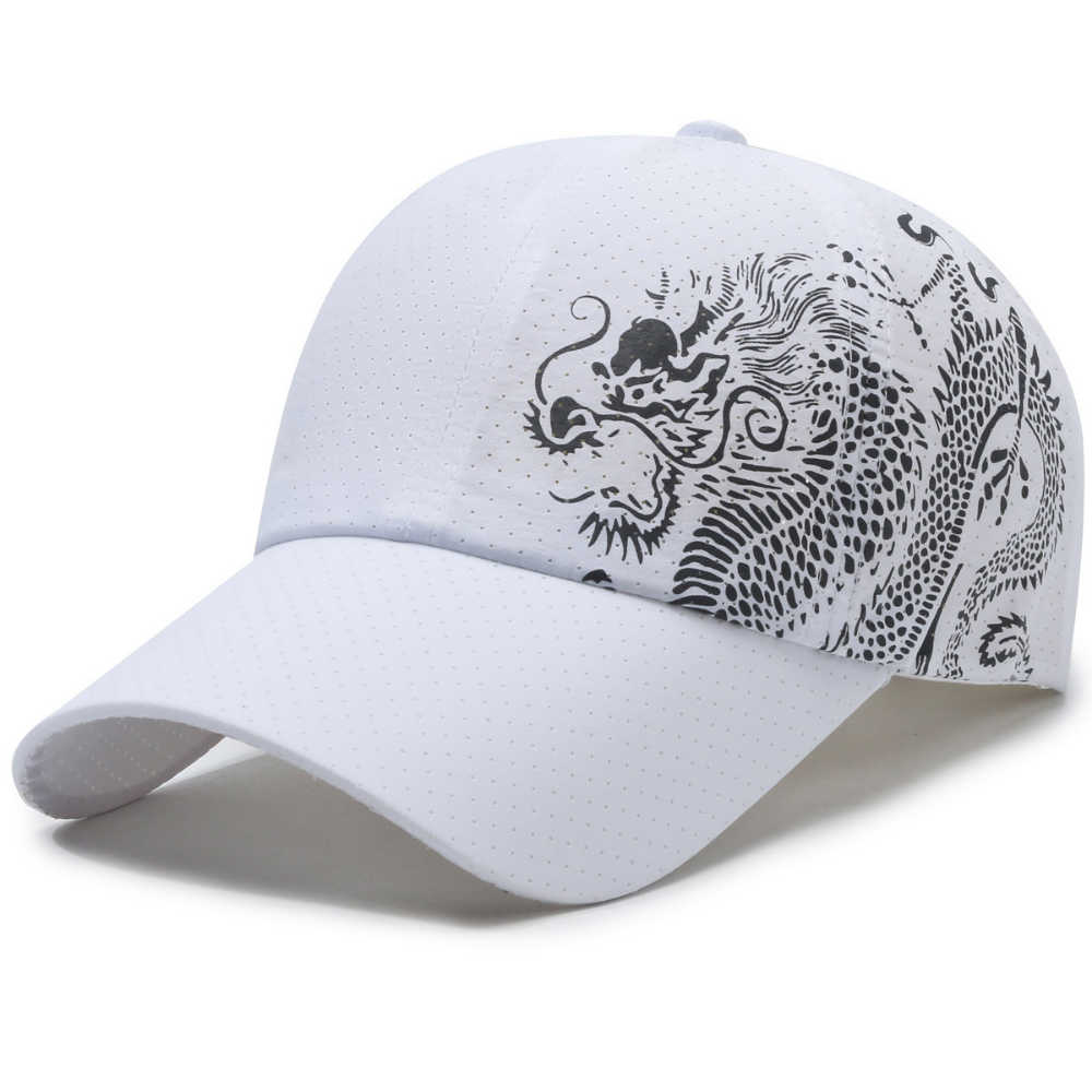 Men's and Women's Matching Mesh Dragon Pattern Imprimé Quick-Dry Respirant Fashion Trend