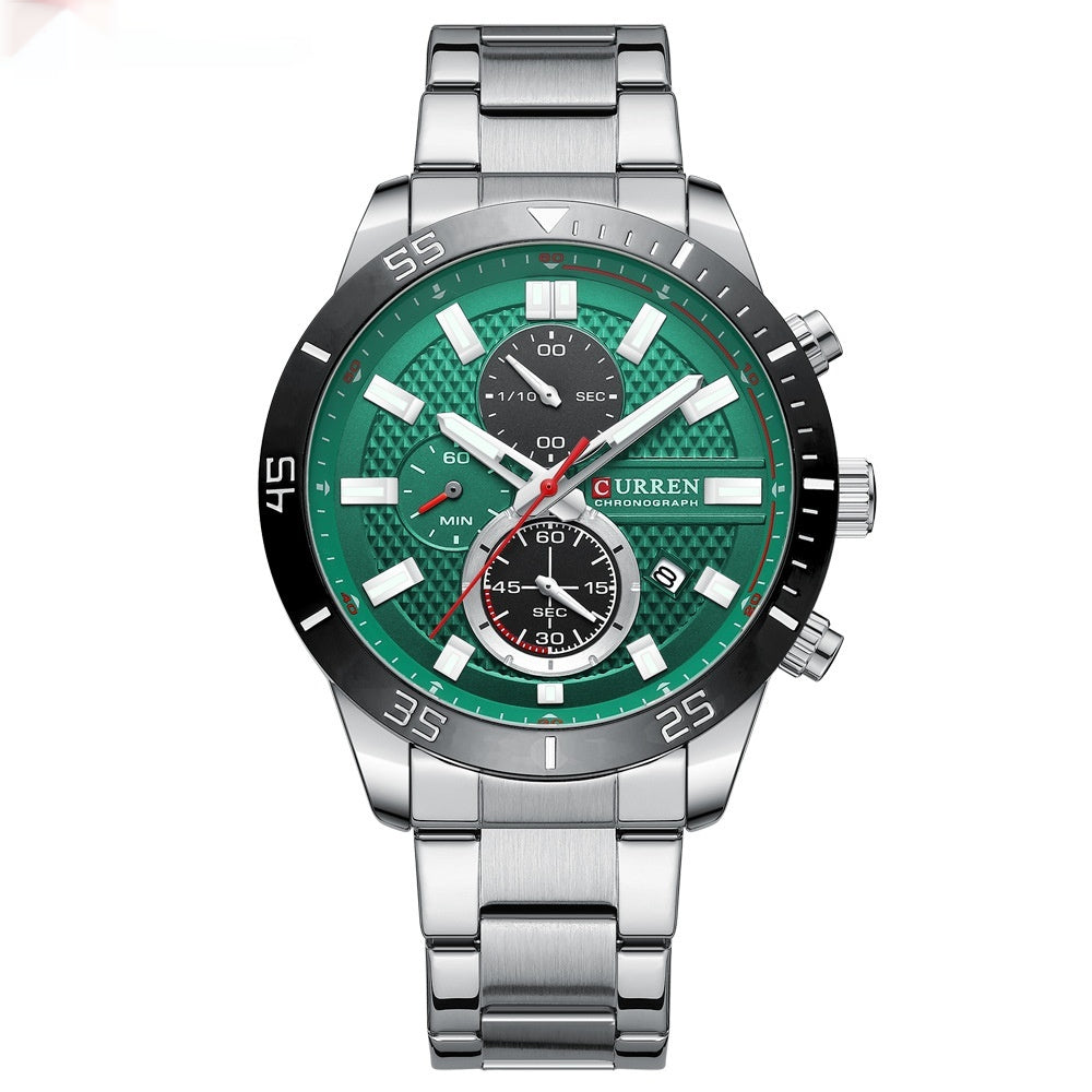Montre étanche multifonction Quartz pour homme