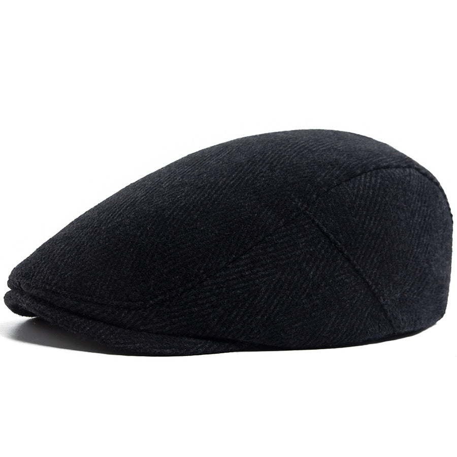 Beret Homme Anglais Vintage Newsboy Casual Herringbone Cap vers l'avant