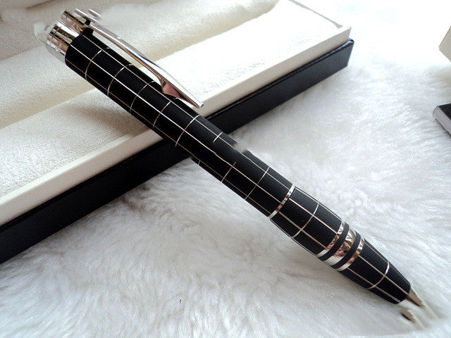 Interstellar cristal série tête métal Rollerball stylo à bille stylo de fontaine classique Carbo