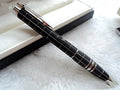 Interstellar cristal série tête métal Rollerball stylo à bille stylo de fontaine classique Carbo