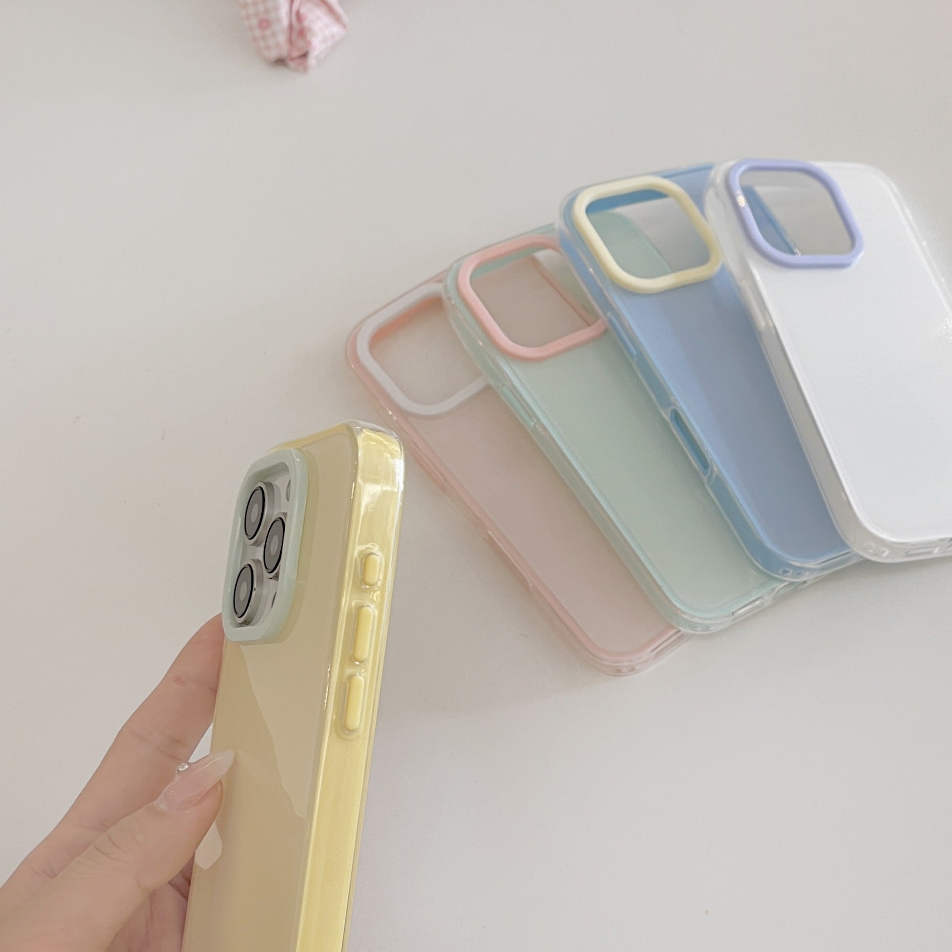 Simple Jelly Solid Color Étui téléphonique tout compris