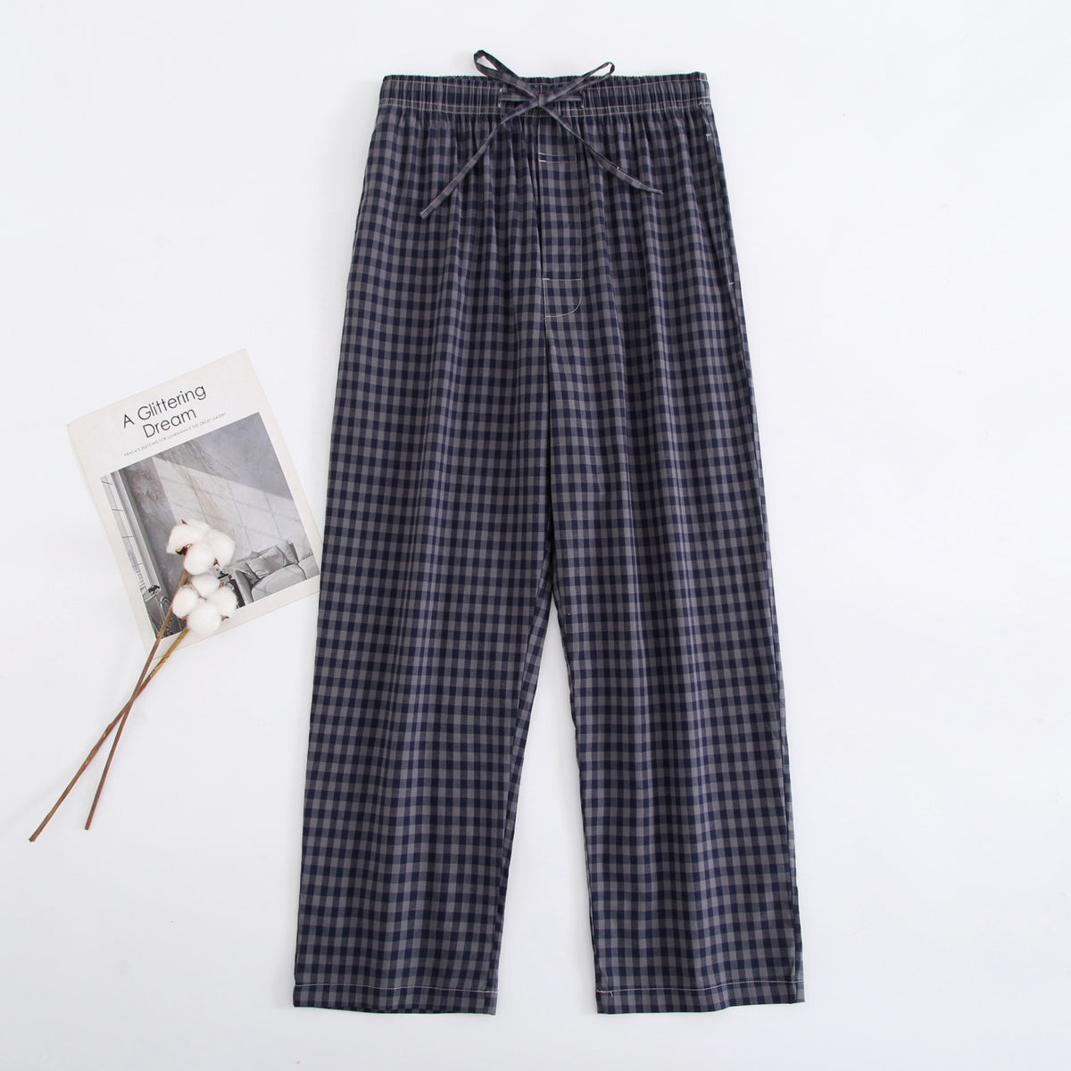 Coton Surdimensionner Loose Confortable Respirant Printemps Et Pajamas Men's Thin