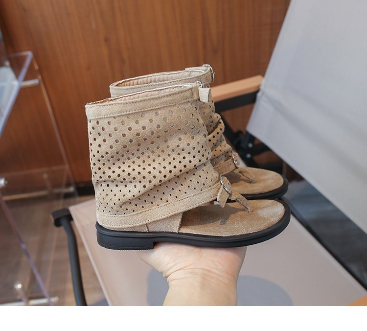 Sandales de filles en dentelle de style français