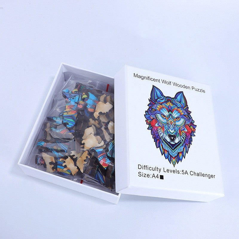 A5 Puzzle animal en bois