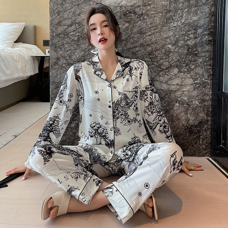Ensemble de pyjamas occasionnels mode hommes et femmes