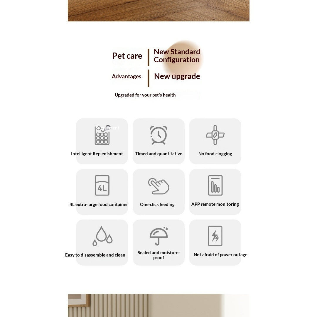 Wi-Fi Smart Pet Feeder avec contrôle d'application et alimentation programmée
