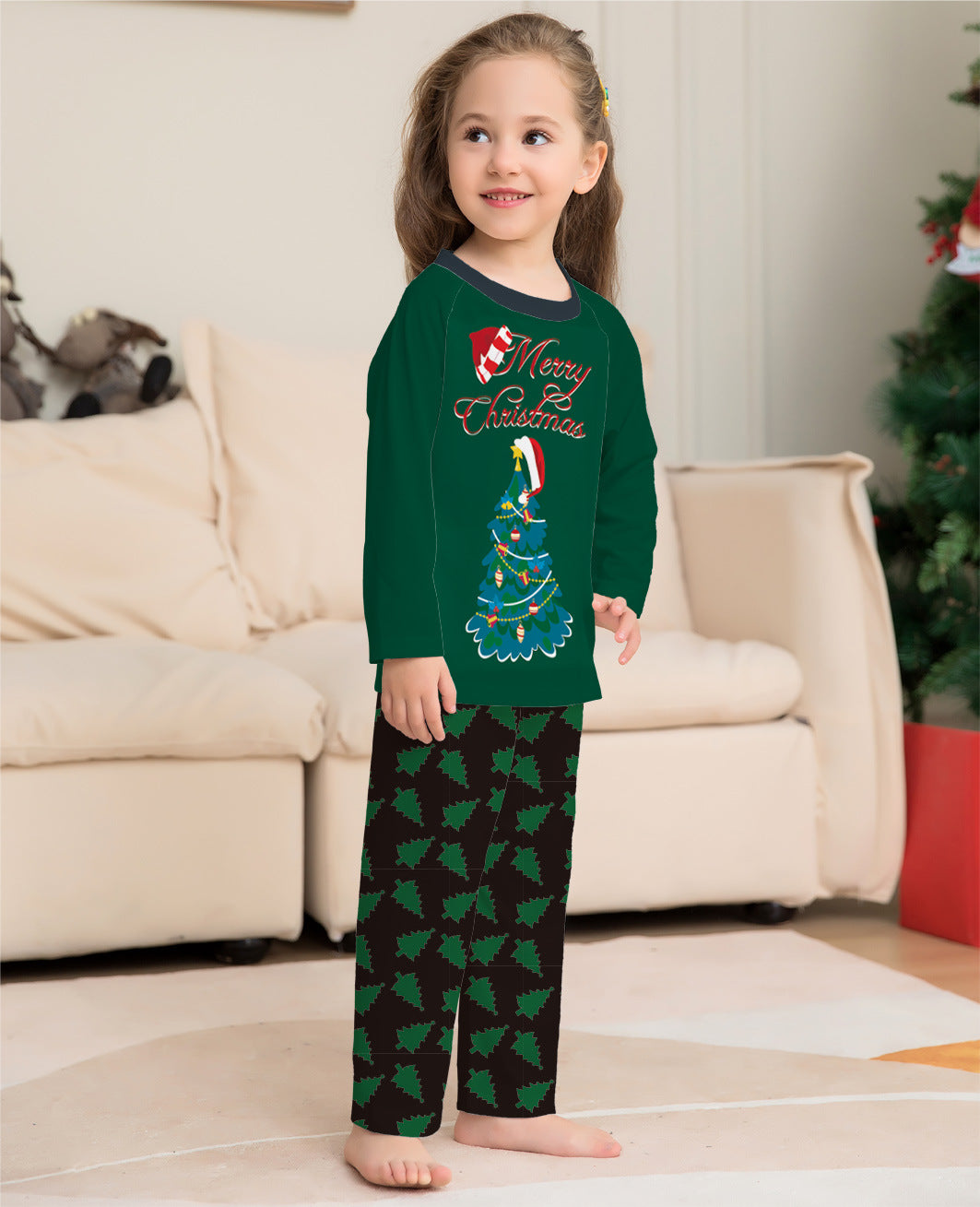 Maillot de Noël à manches longues Pajamas