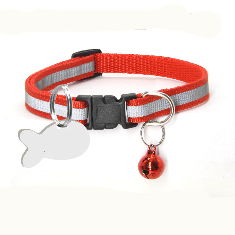 Chat de chien de collier réfléchissant en nylon
