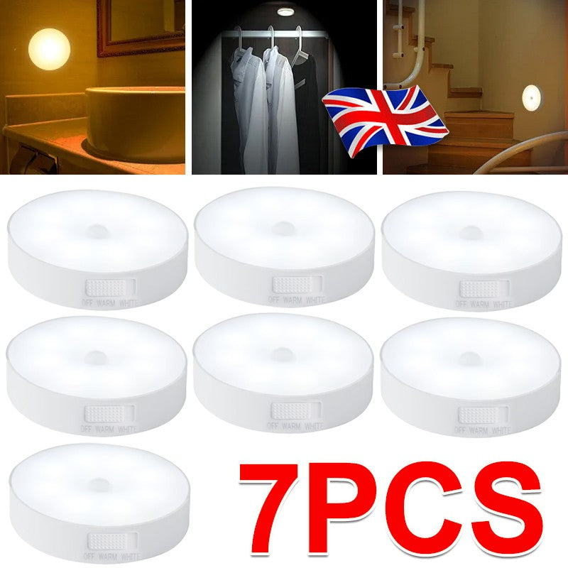 Capteur lumière LED Motion PIR USB rechargeable Armoire portable lampe de nuit