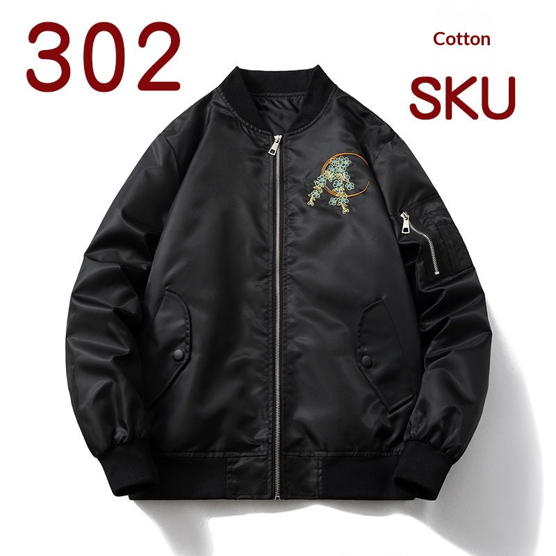 Style national Retro Auspicious Dragon Brodery Veste Hommes Bomber Manteau