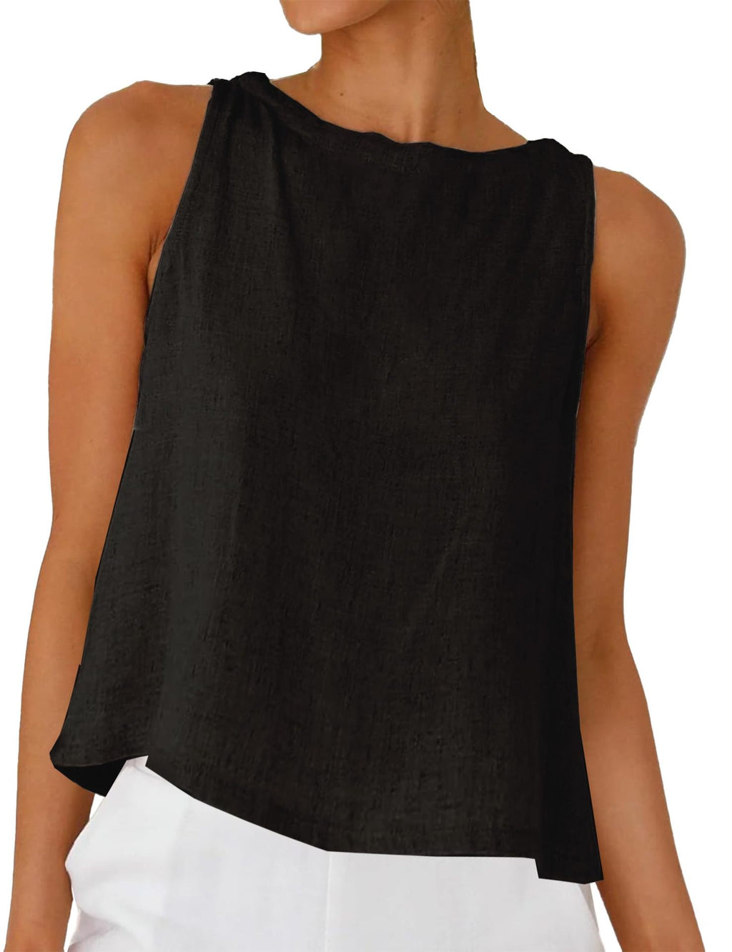 Femmes Col rond Blouse à coupe molle