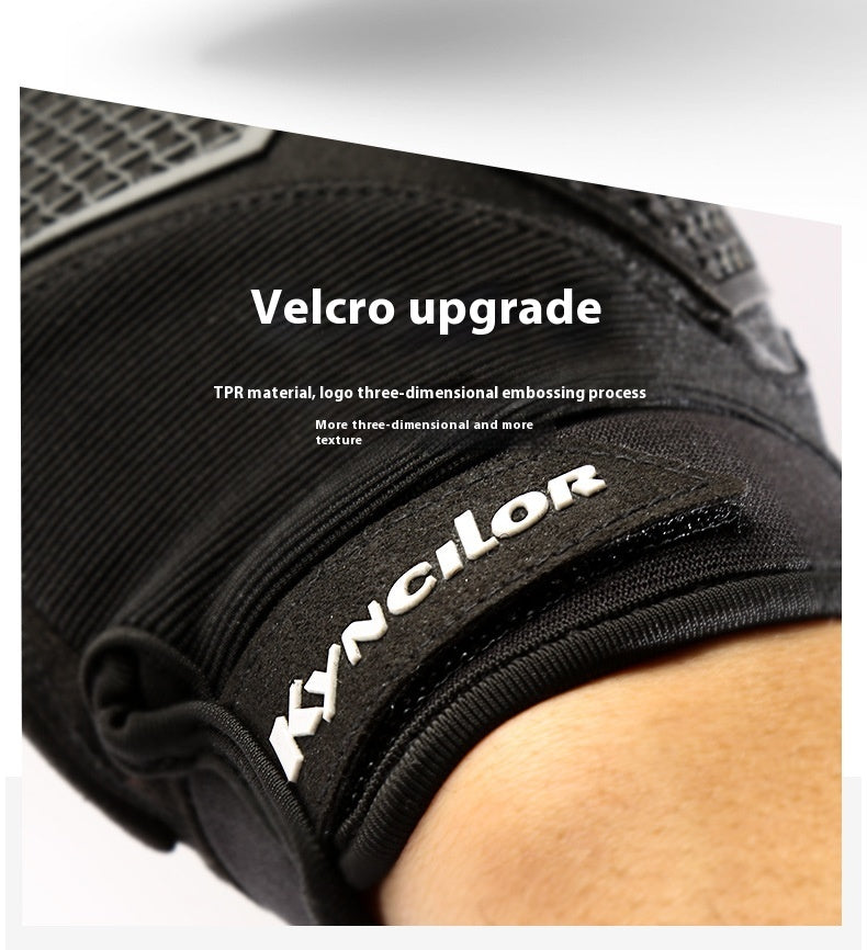 Gants de fitness de vélo de sport résistant aux chocs en silicone liquide d'équitation