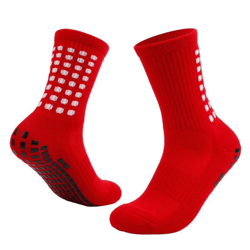 Chaussettes de basketball respirante Studs en caoutchouc antidérapant Sole