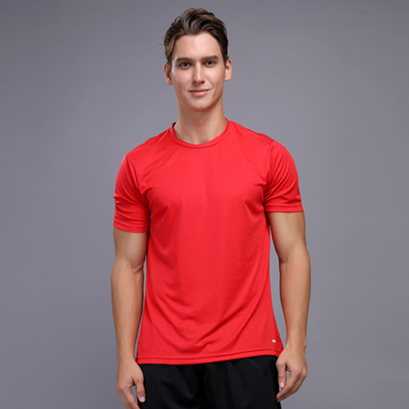 T-shirt de fitness sport occasionnel manches courtes