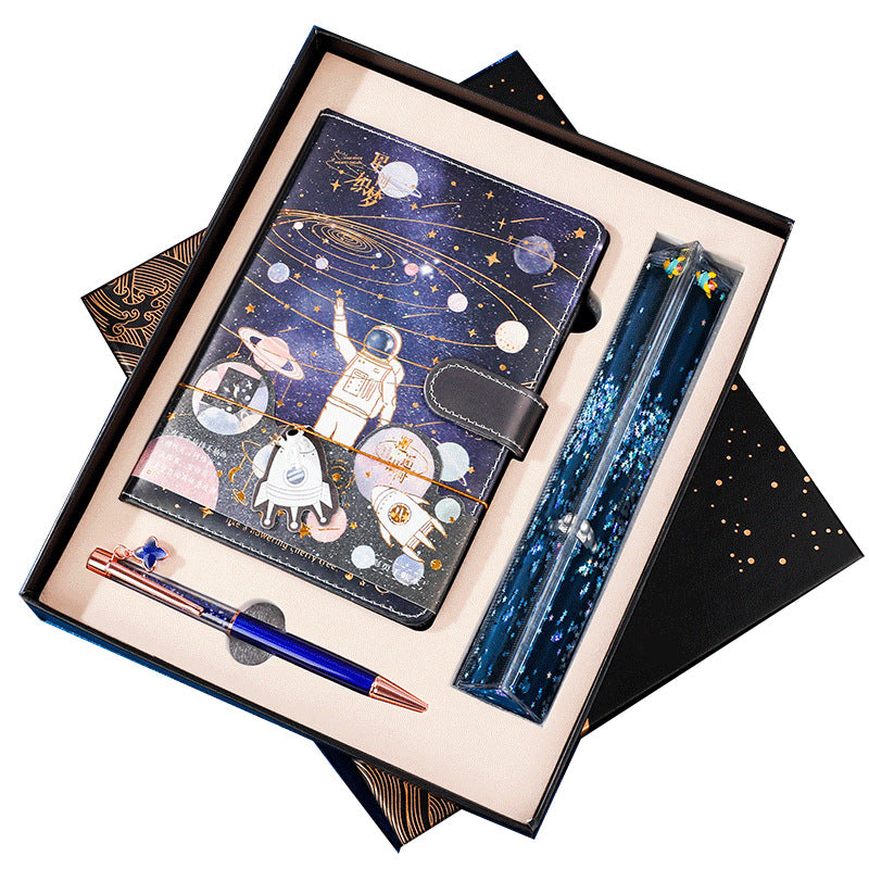 Galaxy Dream Coloriage de page Notebook mignon dessin animé Astronaute