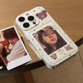 Caricature ours cadre photo cabine téléphonique