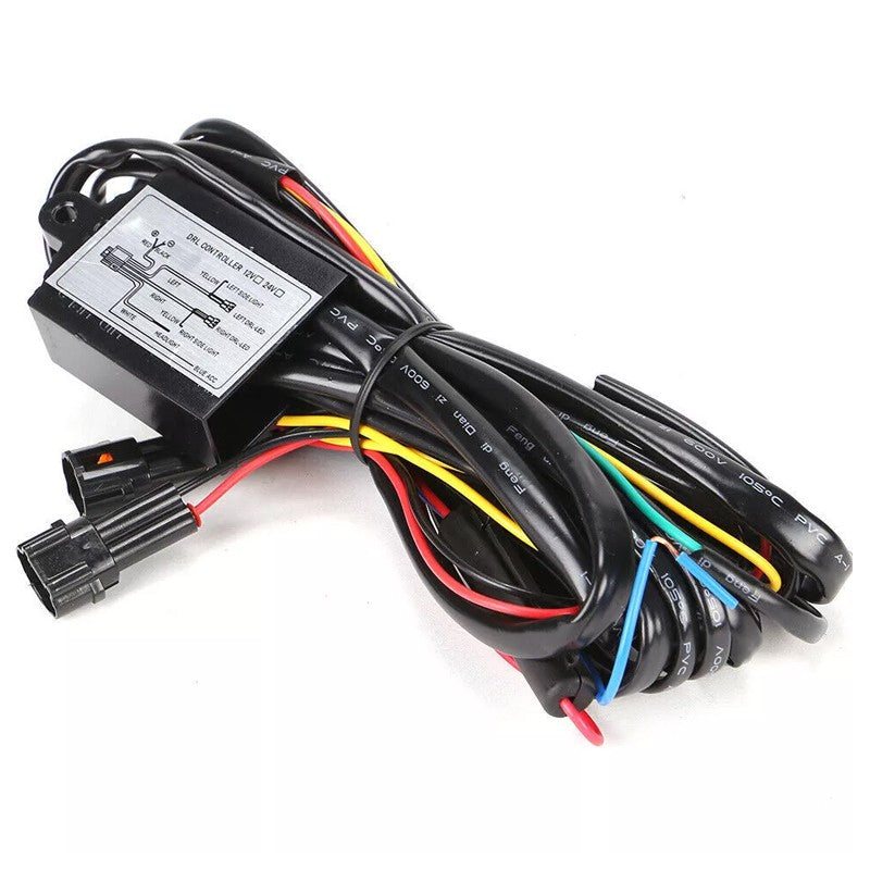 DRL LED Daytime Running Light Relay Harness Automatic On Off Control S Witch