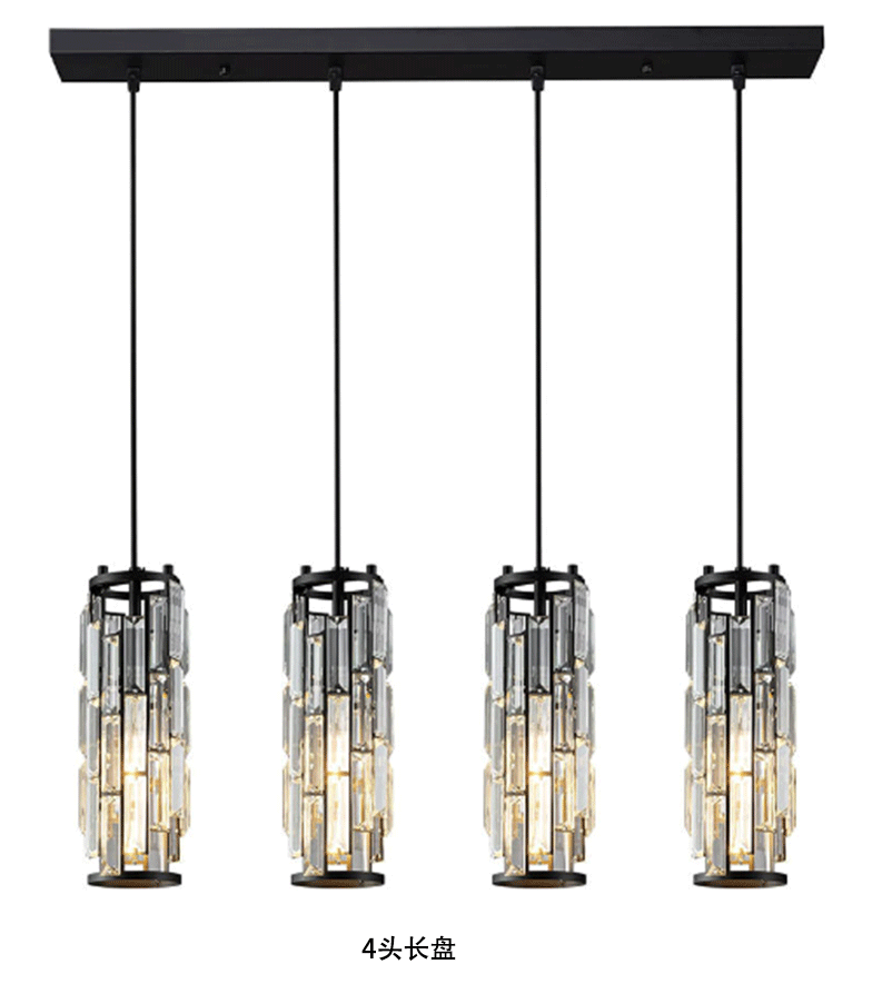 LED simple tête industriel style cristal Restaurant simple allée côté lit Petit droplight