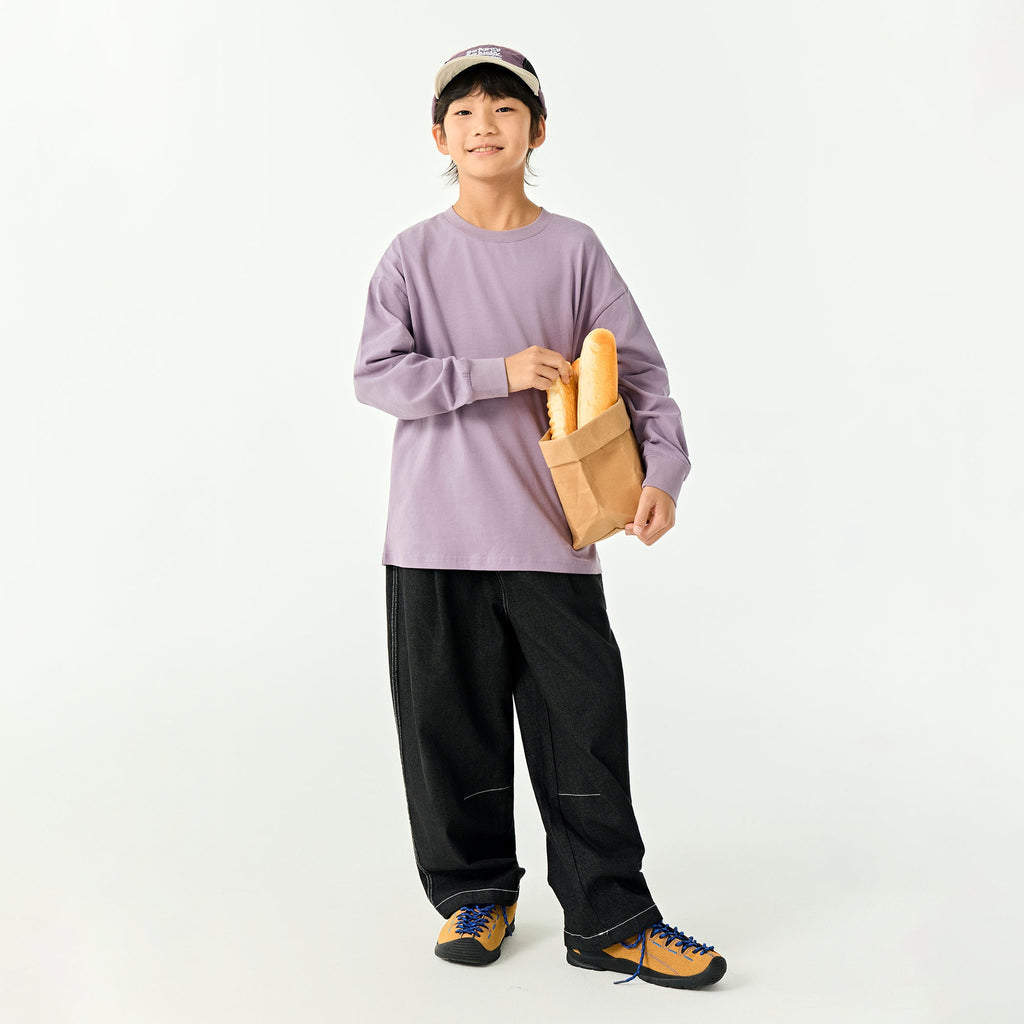 T-shirt à manches longues à manches longues pour enfants brossé thermique