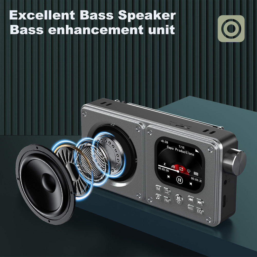 Professional MP3MP4 Radio Bluetooth Haut-parleur Portable Multimedia Player