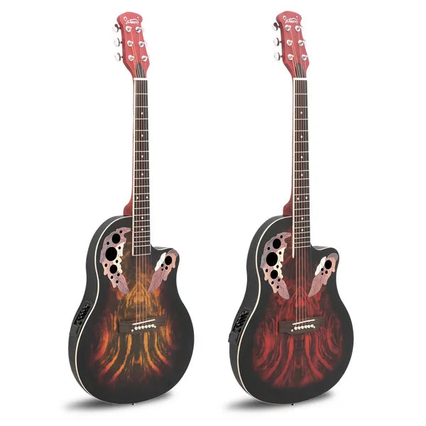 Ne vendez pas sur Amazon - 41 pouces Cutaway Full-Size Acoustic-Electric Guitar Rame Voice Hole