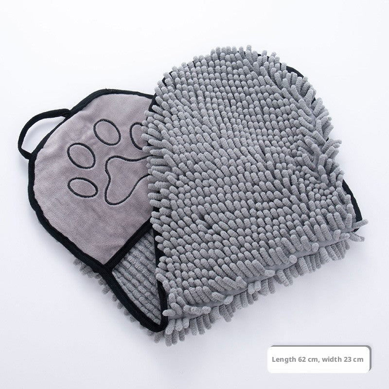 Paquet de serviettes pour animaux de compagnie-Thick Gray-1