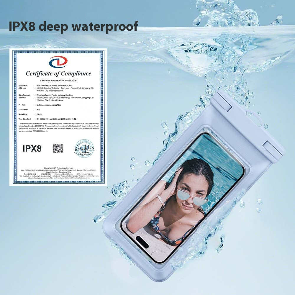 Adapté à l'environnement Mobile Téléphone Transparent Cellulaire de Natation Sac imperméable