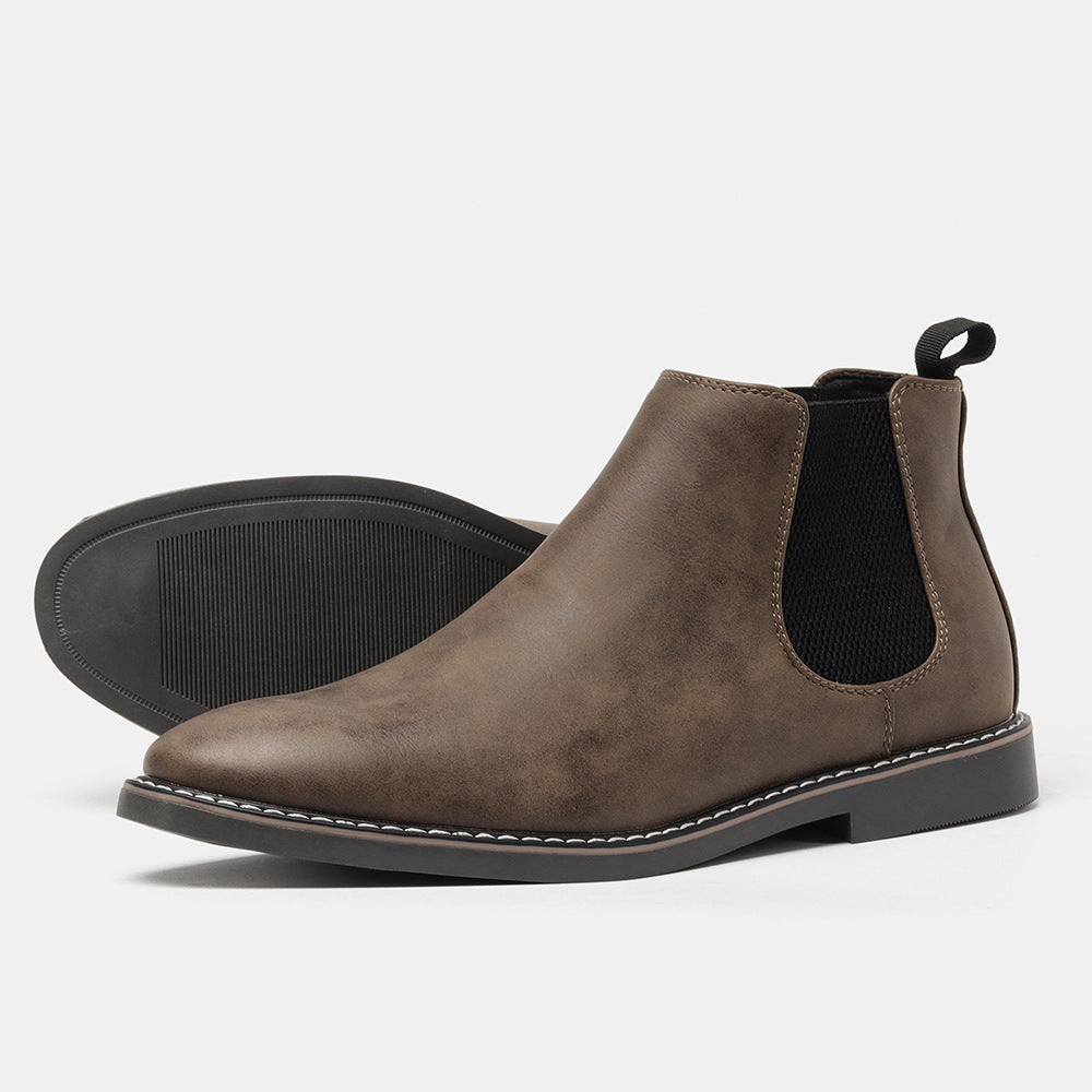 Bottes pour hommes Chelsea Formal High-top British Casual Single