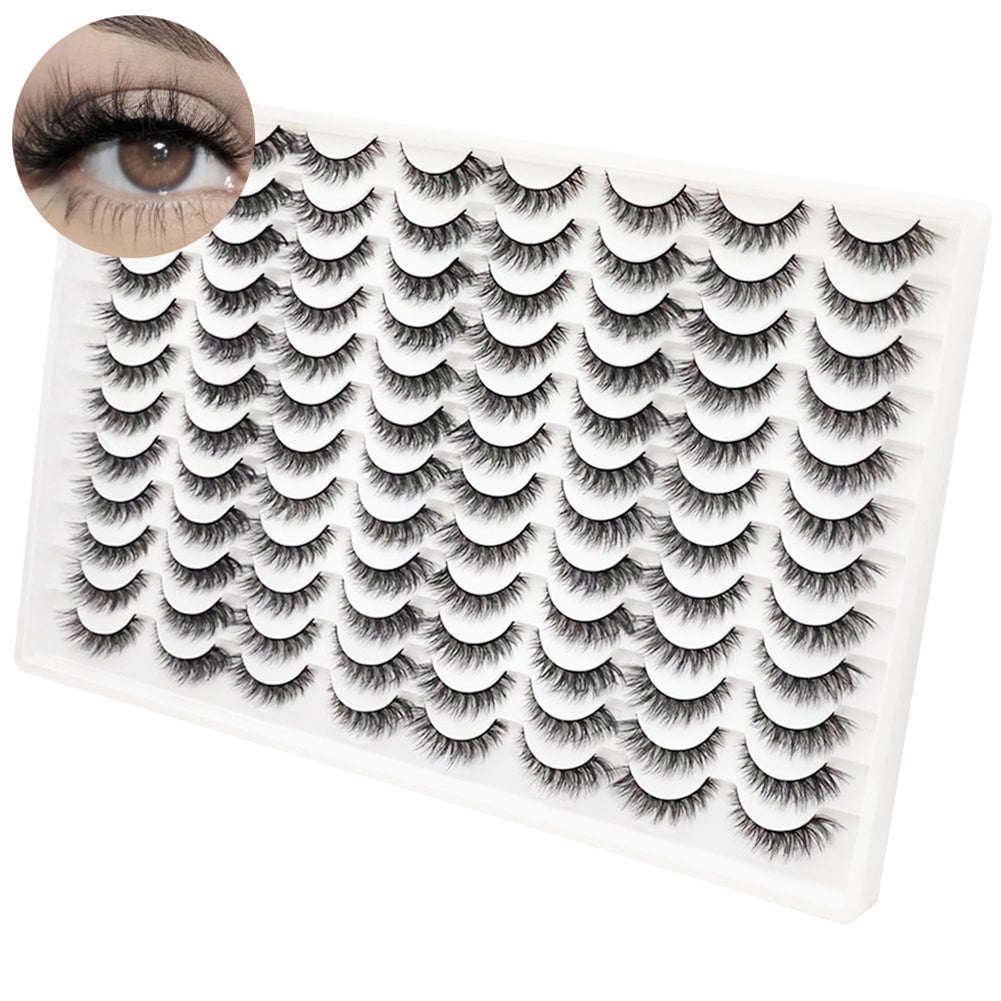 Les faux cils 3D sont multicouches