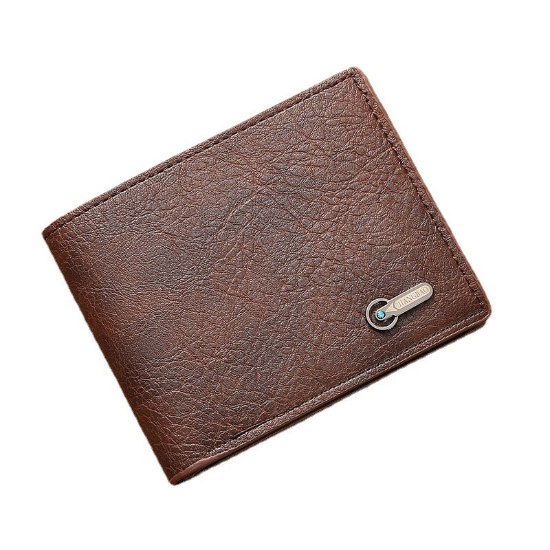 Portefeuille homme Business Casual Short Leather