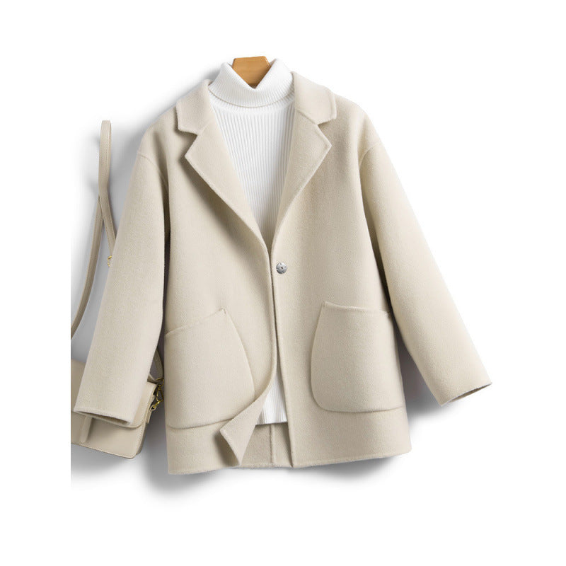 Autumn Winter Arrival Double-Faced Wool Coat