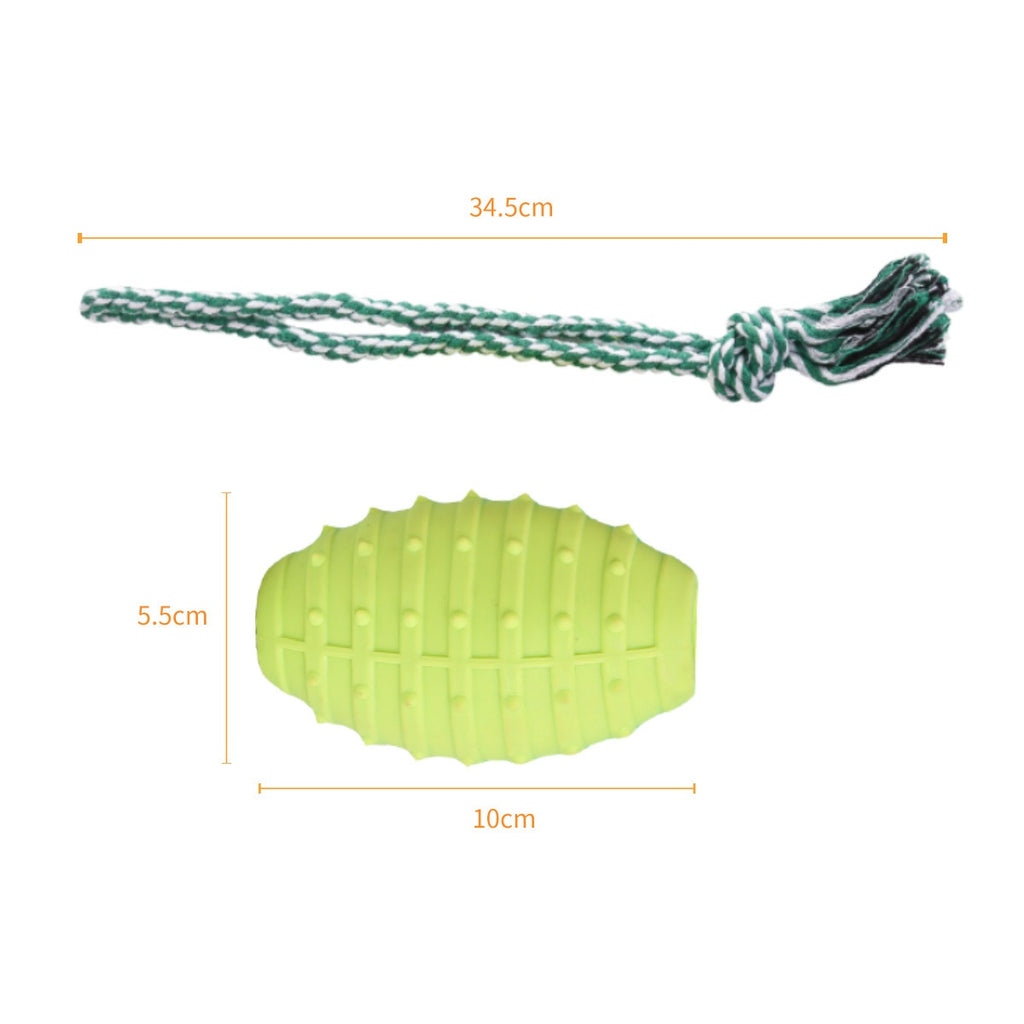 Jouet de molar de chien gros plis et des haches Pet soulageant balle farouche de corde de coton