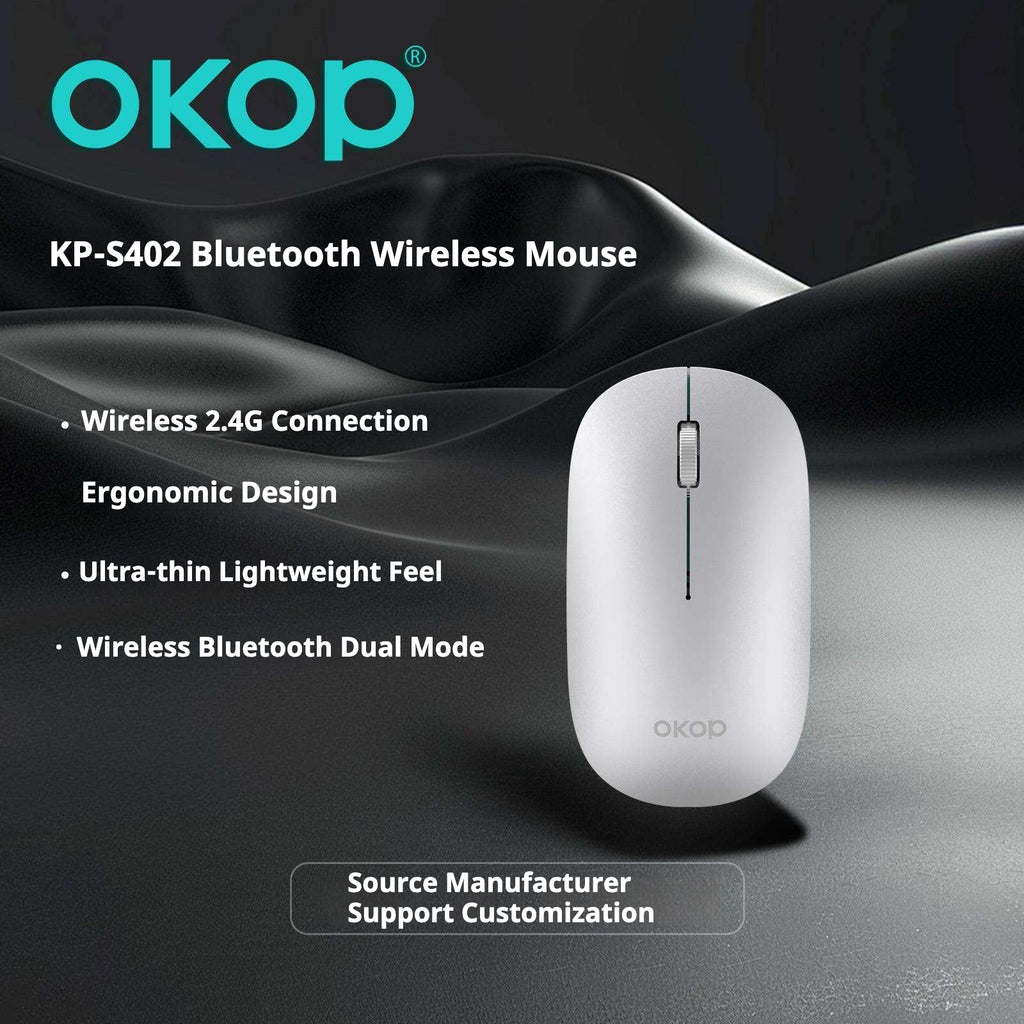 S402 Meilleures ventes sans fil Bluetooth souris double mode rechargeable silencieux adapté pour Offi