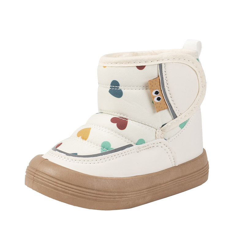 Bottes de coton chaudes antidérapantes imperméables pour enfants