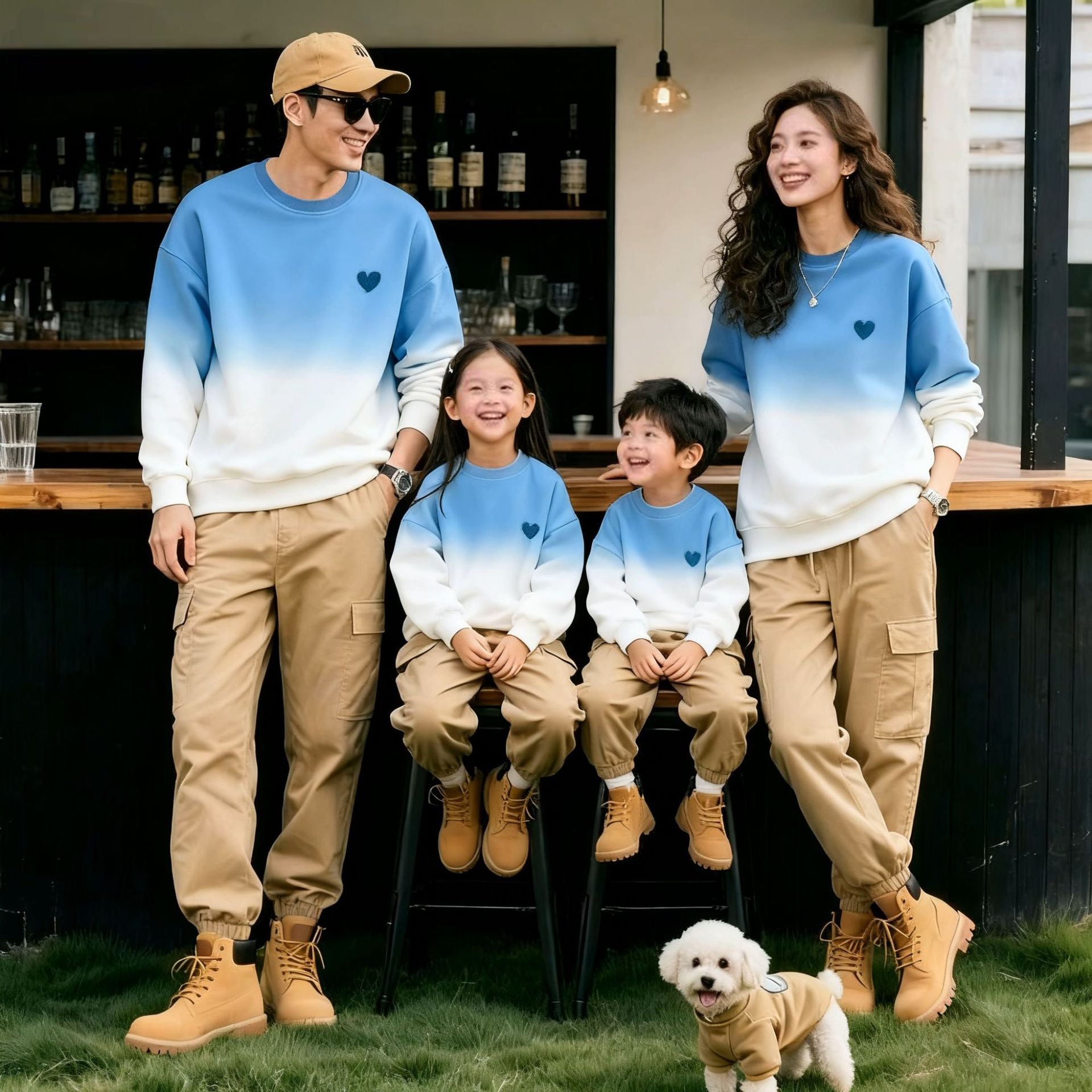 Sweat-shirts d'automne co-ord pour les parents et les enfants