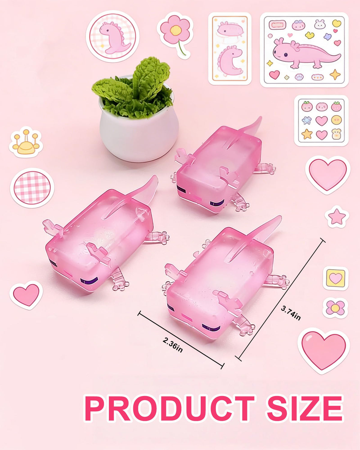 1Pc Axolotl Cube balle de stress