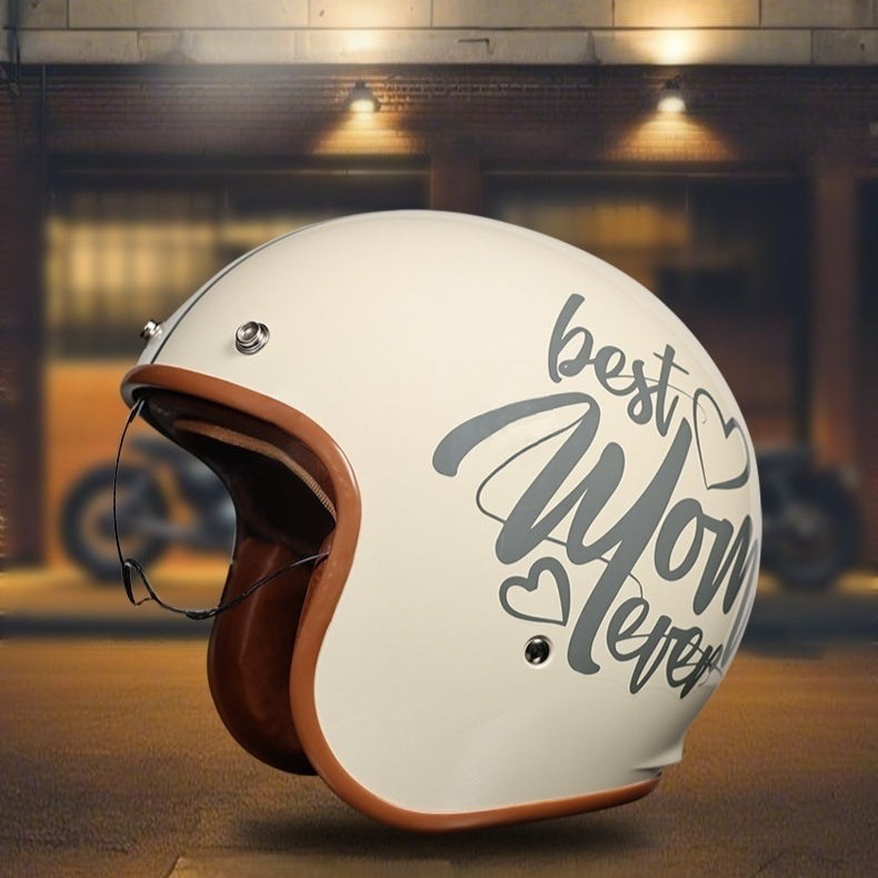 Retro demi-casque 34 Casque moto