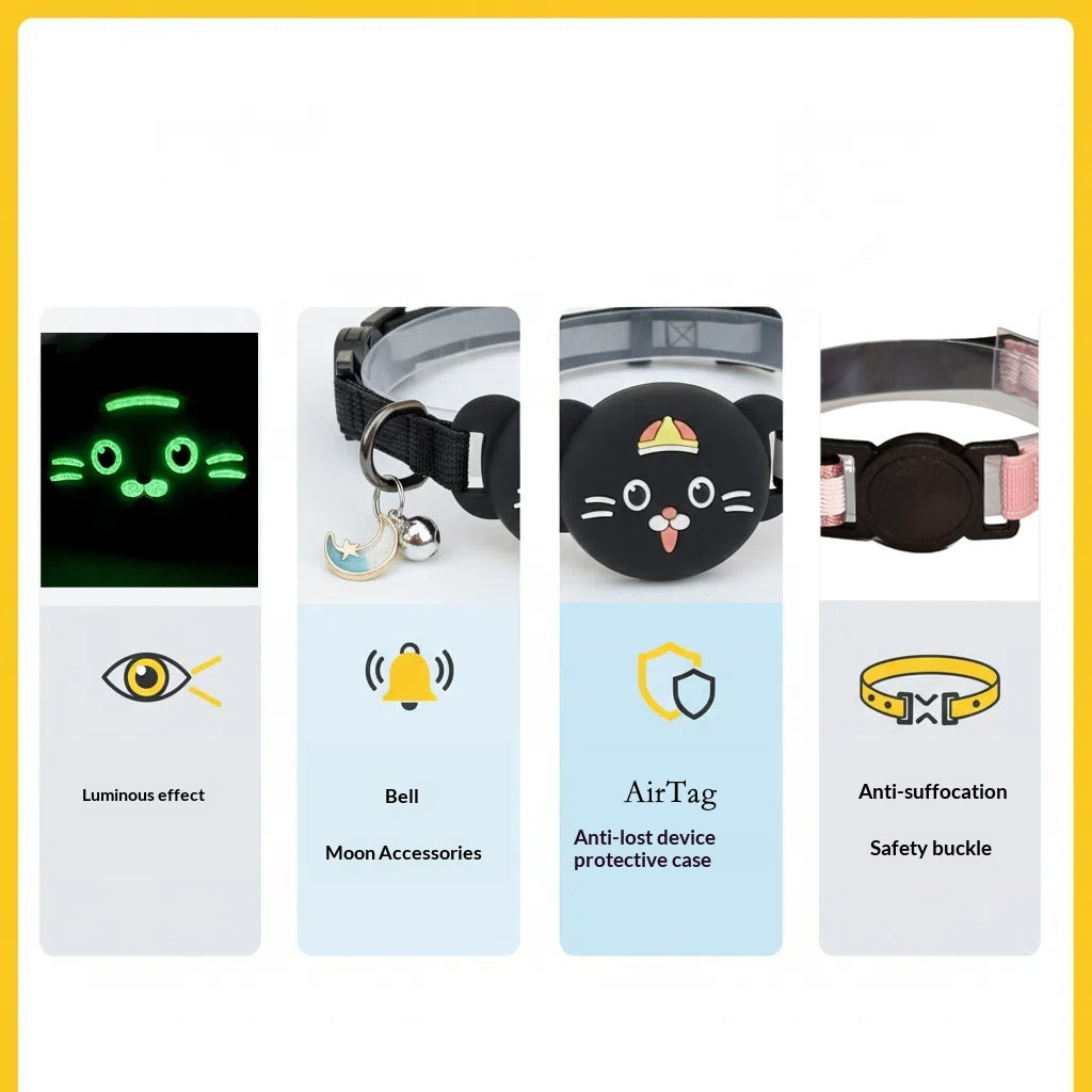 Collier de chien anti-étouffement réfléchissant Bell