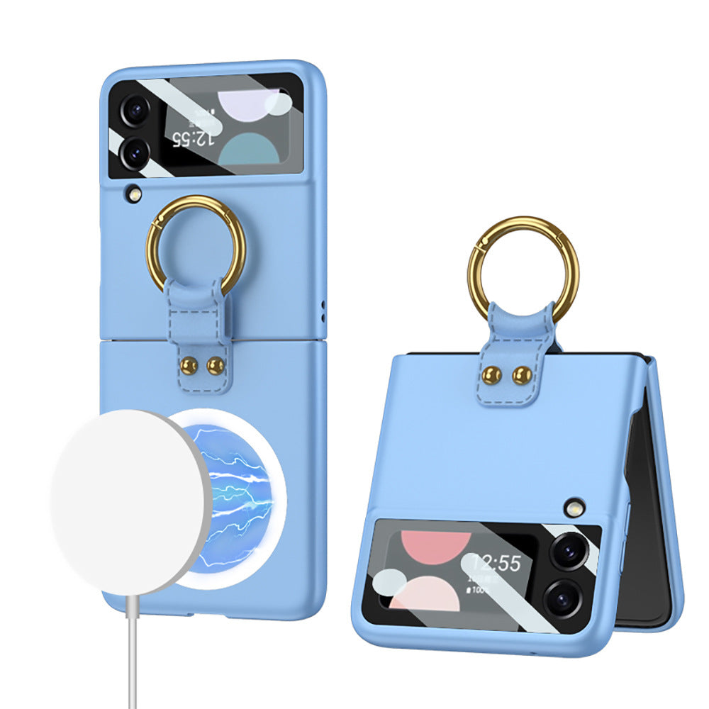 Applicable bague d'écran pliable sans fil chargeur téléphone Case