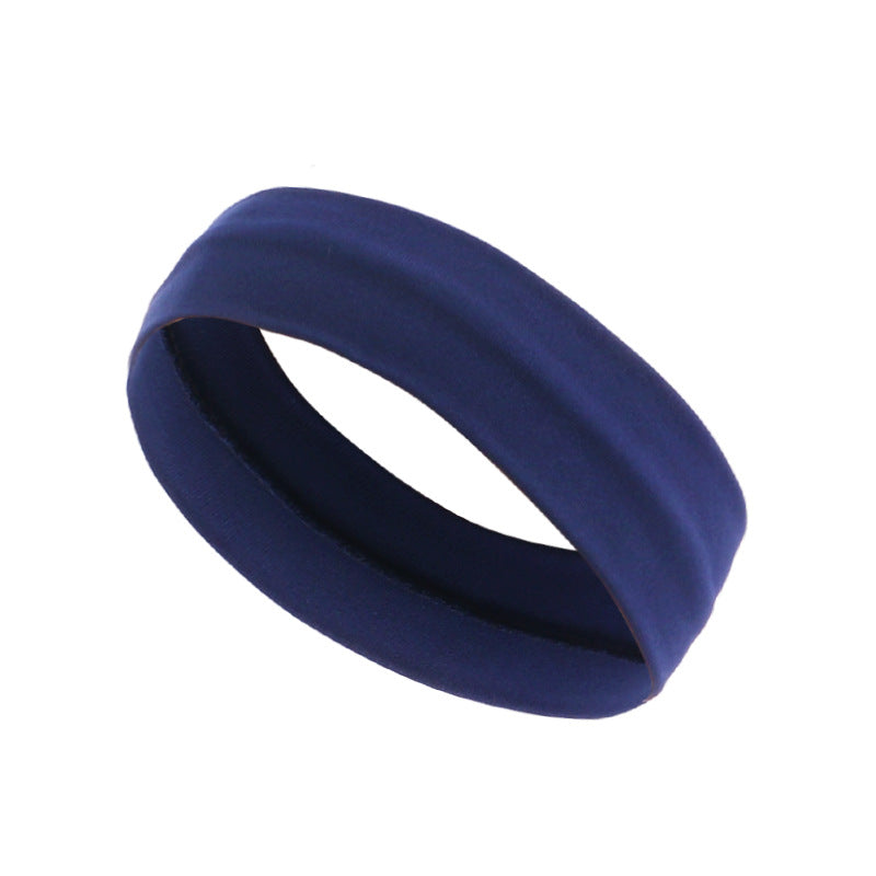 Bande de cheveux de yoga Plain Sport pour femmes Bande de cheveux élastique et absorbante de la sueur