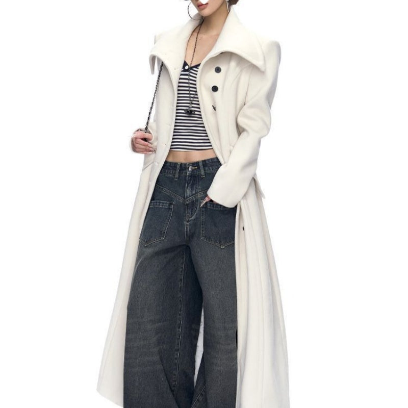 Manteau de style britannique Hepburn pour femmes